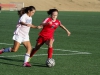 Palomar defender Christina Gaillard attempts to steal the ball away from a Cuyamaca player during the first half. The Comets beat the Coyotes 7-1 at Minkoff Field Oct 13 in a non-conference game and improved their record to (4-6-2, 1-2-1). Philip Farry / The Telescope