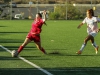 Palomar forward Grace Busby comes up a little short trying to keep the ball in play during the second half against visiting Cuyamaca College. The Comets beat the Coyotes 7-1 at Minkoff Field Oct 13 in a non-conference game and improved their record to (4-6-2, 1-2-1). Philip Farry / The Telescope