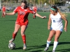 Palomar forward Grace Busby (22) controls the ball against MiraCosta College at Minkoff Field on Nov 13. Palomar beat Mira Costa 1-0. Emi Iguchi/ The Telescope