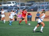 Palomar's Samantha Swanson (23) passes the ball down the field in the game against MiraCosta on Nov. 13, 2015. The Comets won 1-0. Kari Clarke/The Telescope