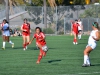 Palomar midfielder Rosa Valdovinos (8) strikes the ball to a teammate in the game against MiraCosta on Minkoff Field Nov. 13. The Comets won 1-0. Kari Clarke/The Telescope