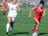 Palomar forward Lydia Ayala #3 dribbles the ball down field against MiraCosta College at Minkoff Field on Nov 13. Palomar defeated MiraCosta 1-0. Emi Iguchi/ The Telescope