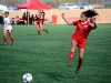 Palomar's Lydia Ayala #3 jumps to block the advancing kick against visiting Santa Ana College on Minkoff Field on Sept. 8. The Comets would lose 0-1. Seth Jones/The Telescope