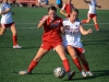 September 8, 2015 | Towards the end of the second period in an attempt to tie it up Grace Busby #22 battles the defender to score a goal. Palomar lost to the visiting Santa Ana College 0-1. Seth Jones/The Telescope