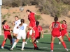 Palomar's Melinda Heredia (10) making a head-shot vs San Bernadino Valley in Minkoff Field on Oct 2. Jennifer Gutierrez/The Telescope