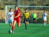 Palomar forward Samantha Swanson dribbles the ball forward while visiting Valley College defender Jenny Guyett tries to attack from behind during Oct. 2 home game on Minkoff Field. Palomar was defeated by Valley 0-6. Hanadi Cackler/ The Telescope