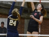 Palomar's Madi Stark #8 spikes against visiting San Diego Mesa College at the Dome on Nov 18, 2015. Emi Iguchi/ The Telescope