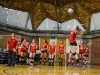 Palomar's Madi Stark #8 serves the ball in the second set against MiracCosta College at the Dome. The comets would end up winning the match 3 sets to 1. Seth Jones/The Telescope