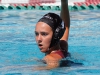 Palomar's Carly Woods, with the ball, during the women's water polo game against Miramar College on Sept. 2, 2015 at the Wallace Memorial Pool. Palomar defeated Miramar 17 - 2.Coleen Burnham/The Telescope