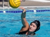 Palomar's Emily Foltz (11) throws the ball at the 2015 Women's Water Polo Pacific Coast Athletic Conference on Nov. 7 at the Ned Baumer pool. The Pacific Coast Athletic Conference (PCAC) is an intercollegiate athletic conference governed by the California Community College Athletic Association (CCCAA). Palomar defeated Miramar 14 - 6. The Comets took third place overall. Coleen Burnham/The Telescope