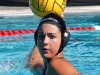 Palomar's Madison Cummiskey (6) gets ready to throw the ball at the 2015 Women's Water Polo Pacific Coast Athletic Conference held at the Ned Baumer pool on Nov. 7. The Pacific Coast Athletic Conference (PCAC) is an intercollegiate athletic conference governed by the California Community College Athletic Association (CCCAA). Palomar defeated Miramar 14 - 6. The Comets took third place overall. Coleen Burnham/The Telescope