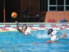 Palomar's Karynne Ryan, 9, throws the ball to a fellow Comet. Palomar won 19-3 in the game against Southwestern at the Wallace Memorial Pool Oct. 14, 2015. Kari Clarke/The Telescope