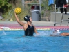 Palomar's Lucy Gates, 8, throws the ball to a fellow Comet. against Southwestern in the Wallace Memorial Pool on Oct. 14. Gates scored 3 out of the 19 goals. Kari Clarke/The Telescope