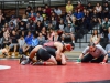 Palomar’s Alex Graves, ranked No. 1 in the state matches up against Santa Ana's wrestler, Ty Freeman in the 184 pound weight class at the Dome, Oct. 28. Graves's wins the match by pinning Freeman in 3:41contributing to Palomar's win with their final team score of 32-9. Brandy Sebastian/The Telescope