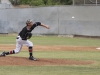 Palomar's Taylor Turski throws a pitch during the first inning against visiting Southwest College. Turksi threw 8 innings and earned the win to improve to 5-0. The Comets beat the Jaguars 7-0 at Myers Field 21 April and improved their record to 29-5 (20-2 PCAC). Philip Farry / The Telescope