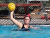 Palomar's Karynne Ryan gets ready to throw the ball out from goal during the women's water polo game at the Wallace Memorial Pool on Oct. 21. Palomar defeated Grossmont 11 -10. Coleen Burnham/The Telescope