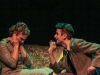 Tom (right, peformed by Sean LaRocca) antagonizes his mother Amanda (left, performed by Heidi Bridges) after she nags him about his drinking during the dress rehearsal of The Glass Menagerie being performed at Palomar College. Lucas Spenser/Telescope.