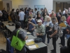 Groups of students and their advisors line up for registration at the JACC Socal Conference(Journalism Association of Community Colleges), at Cal. State Fullerton, Fullerton, Calif. • Xenia Satacean/Telescope