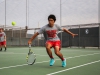 Palomar College Tennis players Jonathan Rodriguez and Vince Rivera won their Men's Doubles match against San Diego City College after playing a third set that ended 10-3, Feb 19. Photo by Dirk Callum