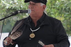 The First Singer, Chris Devers, gives the Opening Blessing at the grand reopening of the Native American Resource Center on Feb. 20 at Palomar College.