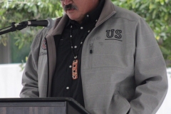 Hunwut Turner gives the Alum Speech at the grand reopening of the Native American Resource Center on Feb. 20 at Palomar College. 
