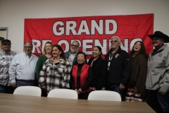 Palomar trustees, staff and community members gathered inside the center at the grand reopening of the Native American Resource Center on Feb. 20 at Palomar College. 