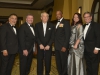 Palomar College Trustee Dr. John Halcon, President Robert Deegan, honored guest Jack Port, honored guest retired U.S. Marine Corps Maj. Gen. Anthony L. Jackson, Trustee Nancy Ann Hensch, and Trustee Mark R. Evilsizer, gathier in the VIP lobby at the Palomar College President's Associates 23rd Annual Gala held at the Rancho Bernardo Inn on Nov. 22, 2014. Photo: Casey Cousins | The Telescope