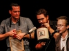 Andy Rae, Jonathan Piper, and Clinton Davis of the G Burns Jug Band perform at the Concert Hour in the Howard Brubeck Theatre on Oct. 9. Photo: Angela Marie Samora |The Telescope