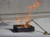 Fire extinguishing demonstration at the Rancho Santa Fe Fire Department open house Oct. 4, 2014. Photo: Paul Nelson | The Telescope