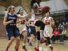 Dechae Evans (12) scores two of her thirteen points on this layup in the Jan 24 home game against Mira Costa College. Evans was one of four Comets who scored double figures in the 78-50 win over the visiting Spartans. • Stephen Davis/Telescope