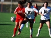 November 8, 2013 | Midfielder Julie Molina (#26) collides with her opponent from Imperial Valley College while trying to get to the ball in a women's soccer game at Minkhoff Field. The Comets pulled off an impressive 4-0 win against The Arabs. PHOTO CREDIT: Scott Colson/Copyright 2013 The Telescope