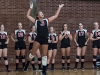 September 4, 2013/ Palomar College Comets women volleyball team plays against San Bernardino Valley College Wolverines, # 3 Rocky Crook (Comets) serves for Palomar College team and scores a point in the 2nd period. score Comets 7-2 Wolverines. • Xenia Spatacean/Telescope