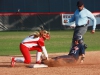 Palomar second baseman Kaylee Hughen tags Raven Preseau from Citrus College in a disputed call where the umpire ruled the runner safe on Feb 25 at Palomarâs softball field. The Comets picked up their 8th win in a row to improve their record to 9-1 on the season in their 4-1 win over the Owls. Scott Colson/The Telescope