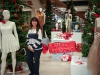 Rita Campo Griggs, a professor who is teaching in Visual Merchandise â  & â¡ class, and the student holiday exhibit titled 'Sweet Seasons' set up by her students on Nov.18, 2014 â¢ Yoshikazu Yamashita/ The Telescope