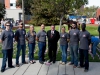 November 8, 2013 | Palomar College President Robert P. Deegan (center) stands with members of the Palomar College Student Veterans Organization following the Veterans' Day Ceremony. /PHOTO CREDIT: Stephen Davis/Copyright 2013 The Telescope