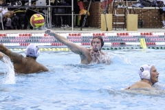Palomar College’s Kaelin Kelly (#8) throws the ball by defender Luke Quintana (#7) of Crafton Hills College in the second quarter of the game on Sept. 17, 2025, at Palomar College. 