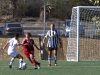 Palomar midfielder Kaitlyn Crone clears the ball from the goal box on Aug. 28 during the game against Irvine Valley at Minkoff Field. Photo: Marcela Alauie | The Telescope