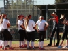 January 15, 2014 San Marcos, CA l Lacey Craft, Palomarâs softball head coach and reigning PCAAC softball coach of the year, gives her team some infield pointers during their practice. The Comets kick off their 2014 season at home on January 29 against Saddleback College. PHOTO CREDIT: Scott Colson/Copyright 2014 The Telescope
