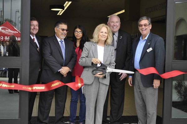 Ribbon cutting of the grand opening of the Escondido Center. (Marco Gonzalez/The Telescope)