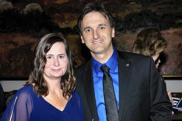 Nov. 16, 2013 | Jeanette and Dimitris Magemeneas (l-r), were guests at Palomar's Salute to Education that was held at La Costa Resort and Spa, Carlsbad, Calif. The purpose of this annual event is to raise money for Palomar College students and programs. (Francois Swart/The Telescope)