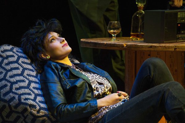 Katherine Heflin playing Masha, one of the main characters of "Three Sisters," in rehearsal, Oct. 2, 2014. (Yoshikazu Yamashita/The Telescope)
