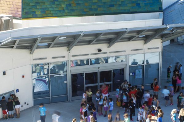 Elementary school students visit the Palomar College Planetarium on Sept. 30, 2014 for a special showing. (Angela Marie Samora/The Telescope)
