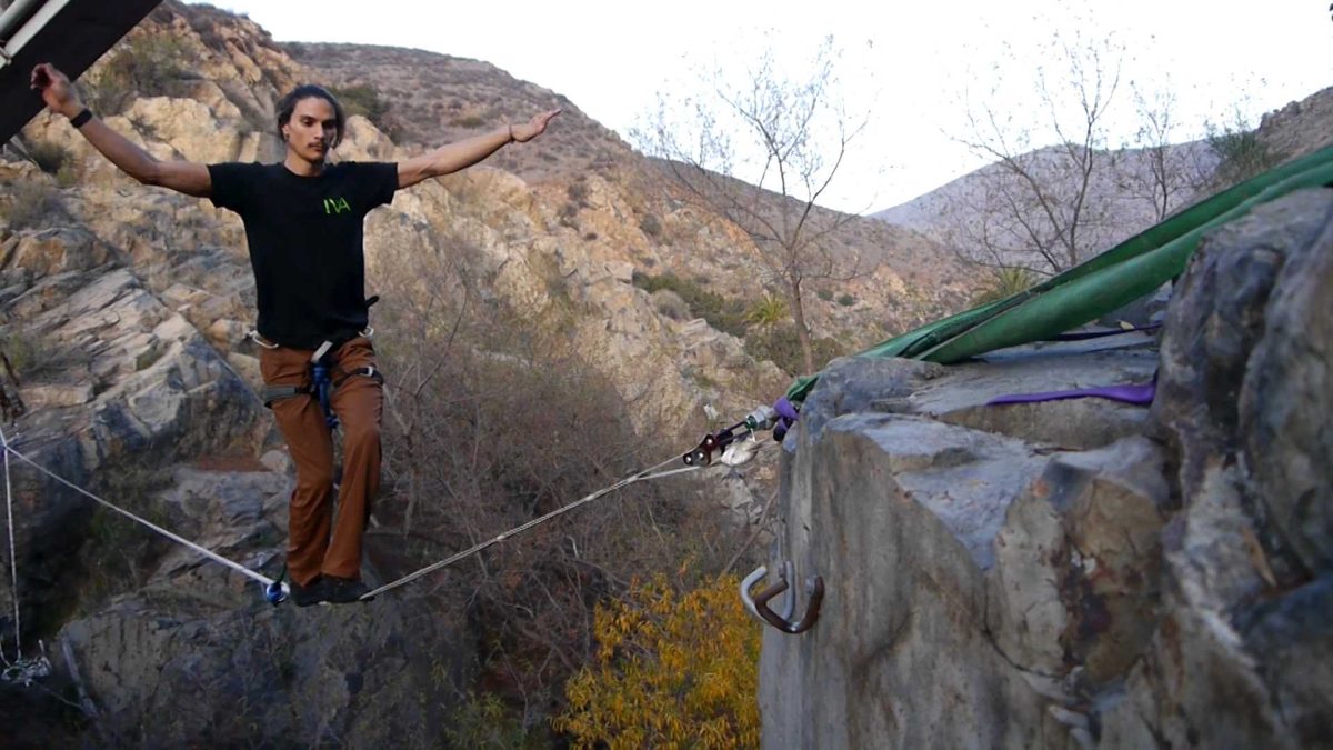 Slacklining. (Photo courtesy of Nicholas Velarde)