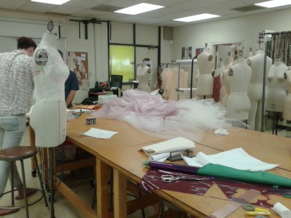 The Design Collection classroom is equipped with essential design materials, including mannequins and large work tables. (Hayley Ulle/The Telescope)
