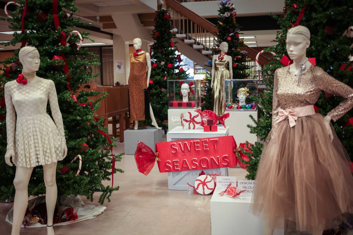 The annual student fashion exhibit titled 'Sweet Seasons' was done in the library on Palomar College campus, Nov.18, 2014 (Yoshikazu Yamashita/The Telescope)