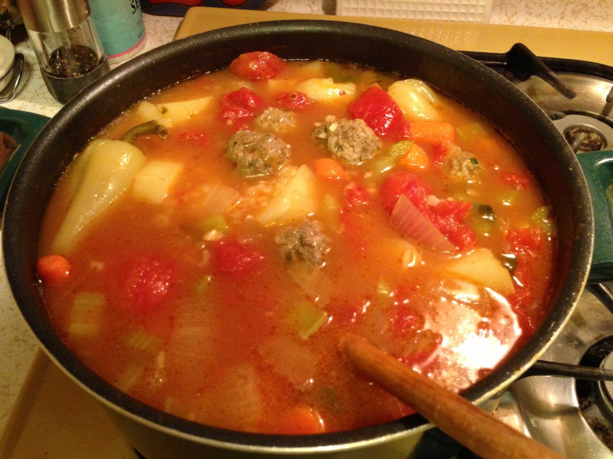 Albondigas soup. (Fern Menezes/The Telescope)