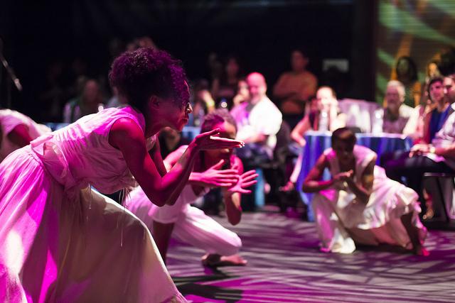 Noche Havana on Oct. 16, 2015 at the Palomar Studio Theatre. The Salsa performed by Choreographer Patriceann Mead and Music Director Silfredo La O Vigo. (Patty Hayton/The Telescope)