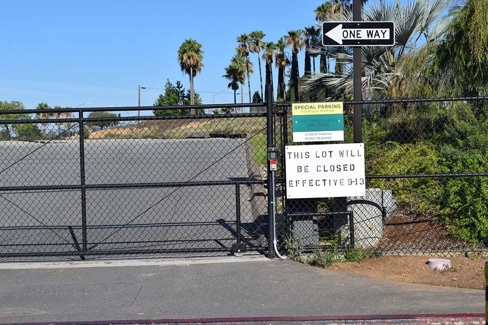 Closed extended parking. (Joel Vaughn/The Telescope)