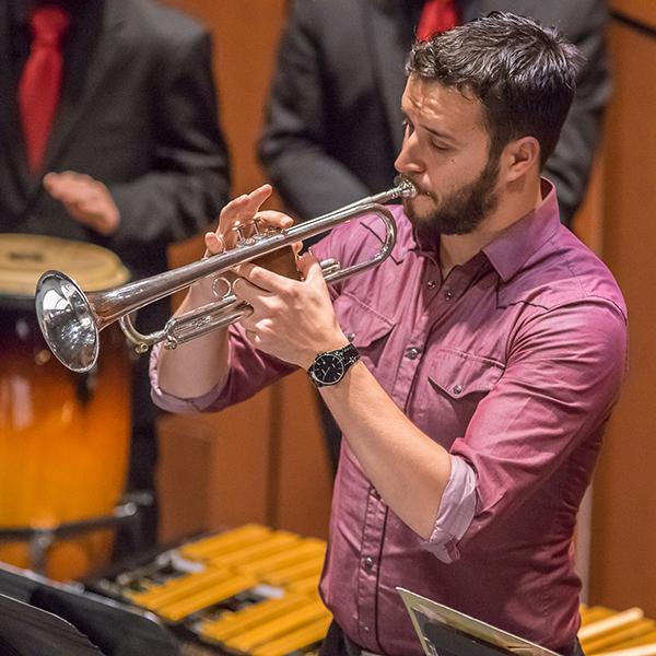 The Mission Hills HS Jazz Ensemble performs under the direction of Michael Tramm on Oct. 29, 2016. (Joe Dusel/The Telescope)