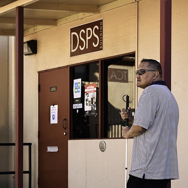 Jay Castro hangs at the DSPS building at Palomar College on Friday, Nov. 4, 2016. (Mitchell P. Hill/The Telescope)